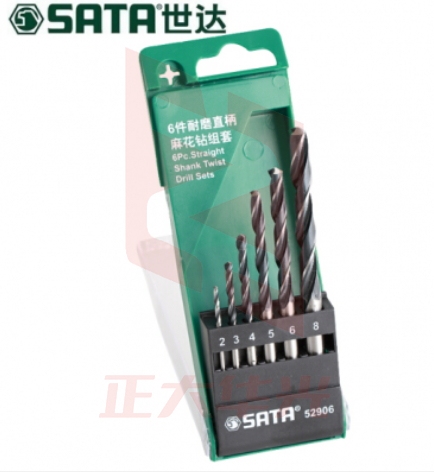 世达(SATA)6件耐磨直柄麻花钻组套 52906