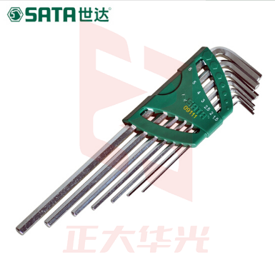 世达(SATA)7件特长内六角扳手组套货号09111