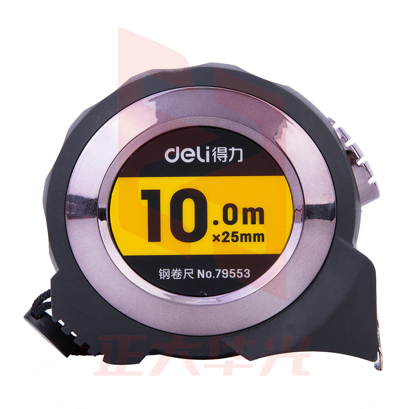得力79553自锁钢卷尺10m(灰)(把)  XTGM202301291354433