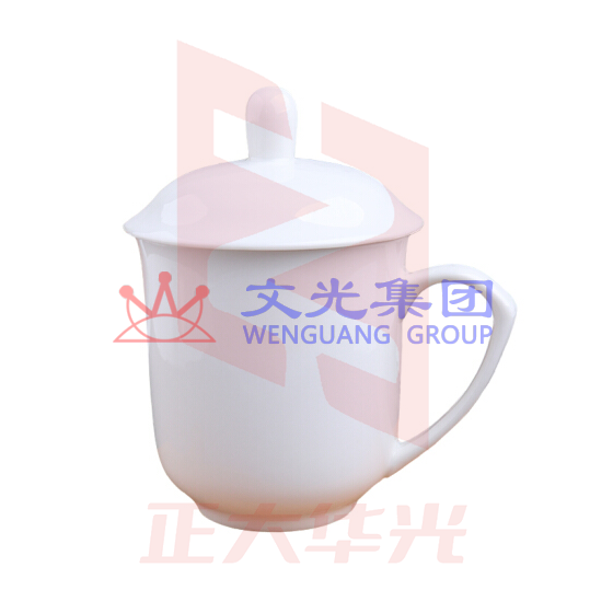 带盖纯白陶瓷茶杯   尺寸约85mm*95mm XTGM202303261213250