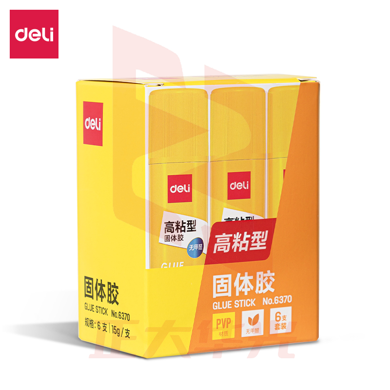 得力6370固体胶(白)(6支/盒)XTGM03011058372642