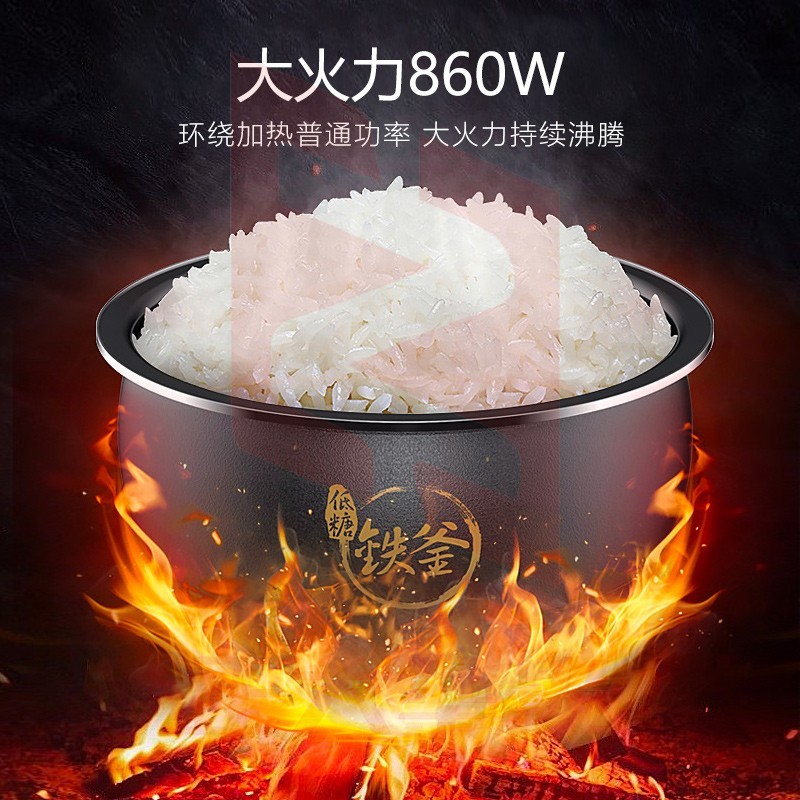九阳(Joyoung)ZMD安心系列 低糖电饭煲 电饭锅智能预约 铁釜内胆 F-40TD02 (XTGM2023081115154411)