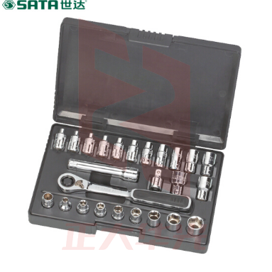 世达(SATA)25件13MM系列穿透式套筒组套货号货号09131