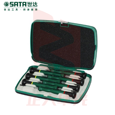 世达(SATA)7件一字、十字微型螺丝批组套货号09314