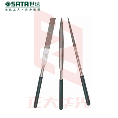 世达(SATA)3件套金刚石整形锉4x160MM货号03870