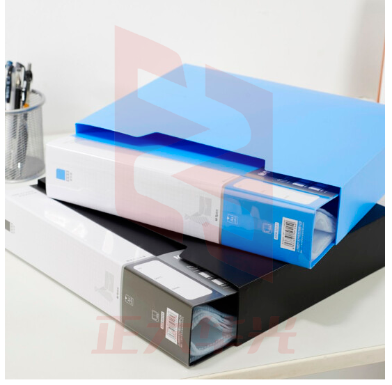 晨光100页新锐派塑套资料册(蓝黑2色，颜色备注)ADM95101     XTGM02091514422650