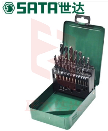 世达(SATA)19件耐磨直柄麻花钻组套   52919