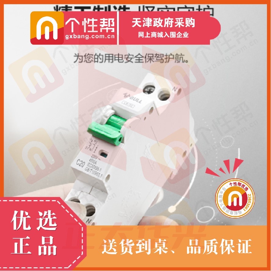 公牛(BULL)空气开关1P小型断路器1P双进双出10A  XTGM202302151255110