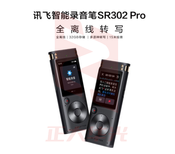 科大讯飞(iFLYTEK)AI智能录音笔SR302 Pro 星空灰XTGM202306201144050