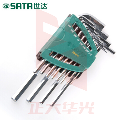 世达(SATA)12件英制加长内六角扳手组套货号09108 XTGM202306301403004