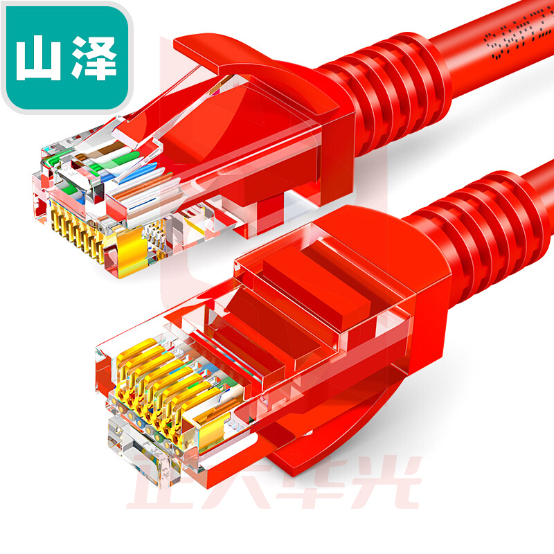 山泽(SAMZHE)WXH-015C高速超五类网线红色1.5米 红色(XTGM2023072308202913)