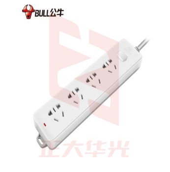 公牛(BULL)GN-410插座 4位总控1.8米   XTGM2023071913521711