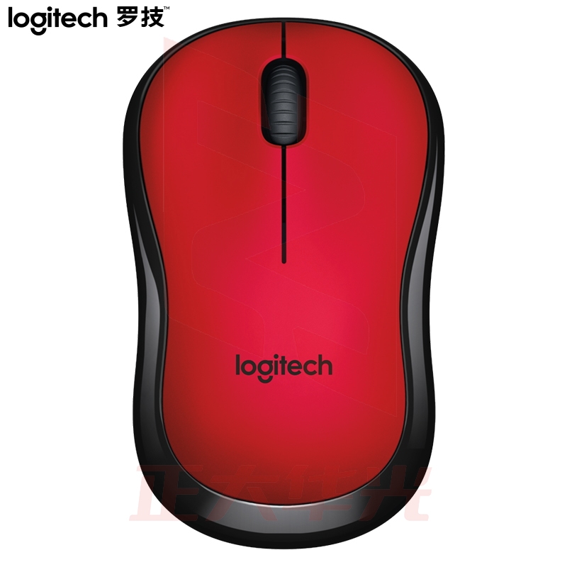 罗技(Logitech)M220 无线鼠标 红黑色 带无线2.4G接收器 (XTGM202307211318094)
