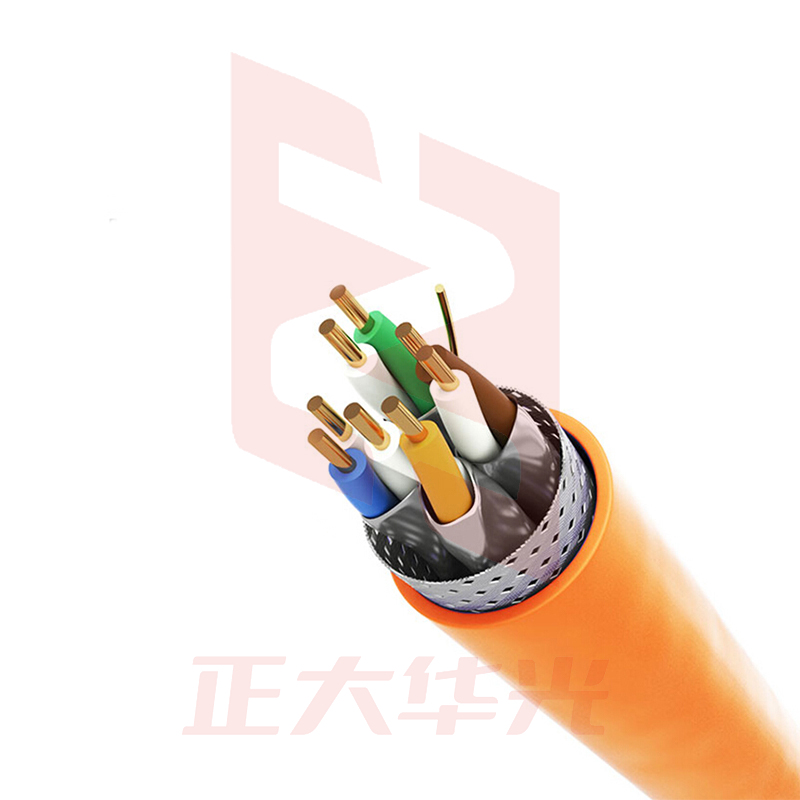 山泽(SAMZHE)SFTP-7300智能工程七类万兆双屏蔽抗干扰降衰无氧铜高速网线300米/卷 橙色 (XTGM2023072308165510)