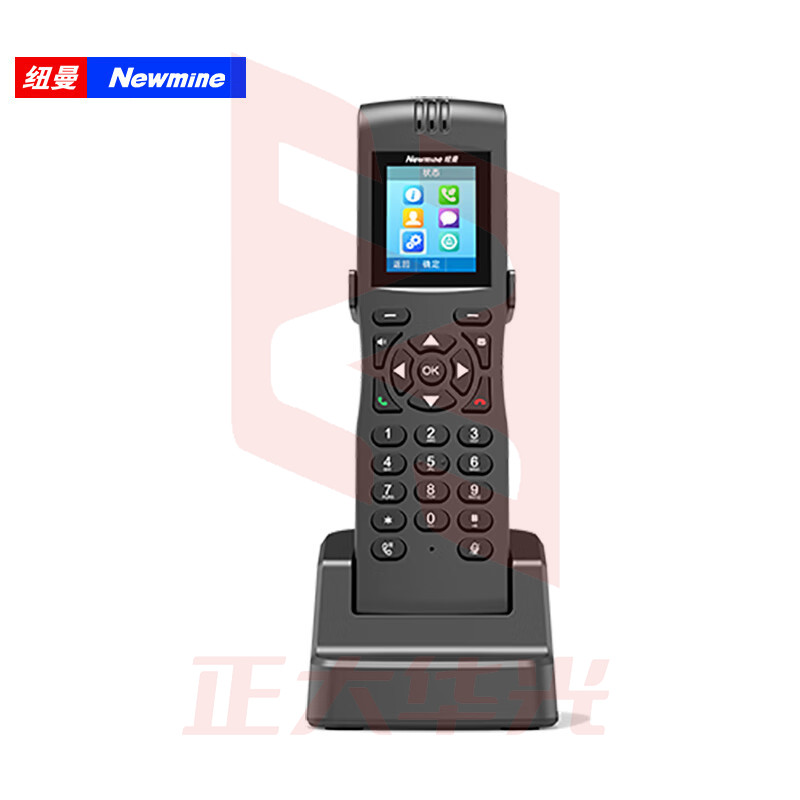 纽曼(Newmine) HL2008TSD-198(R) 无线IP电话机 WiFi话机 网络SIP话机 手持电话 支持黑名单/通讯录 黑色 (XTGM2023081613293713)