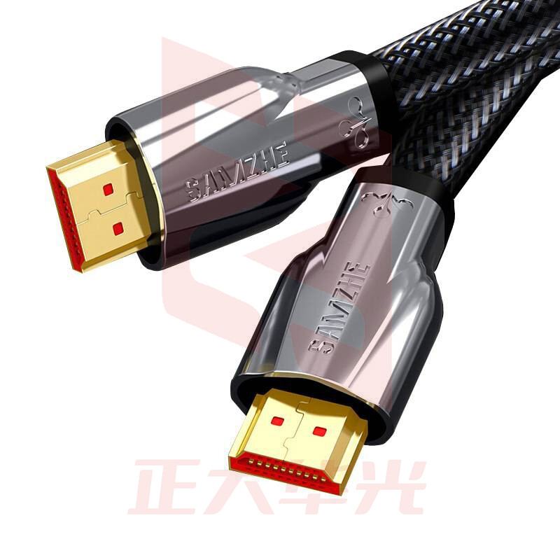 山泽(SAMZHE)XGH100 光纤HDMI线 100米 银色(XTGM202307230818580)