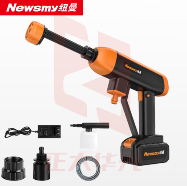 纽曼(Newmine)LCW400洗车高压水枪 洗车机家用无线锂电池 高压水枪220V洗车神器加强版XTGM202308161307439