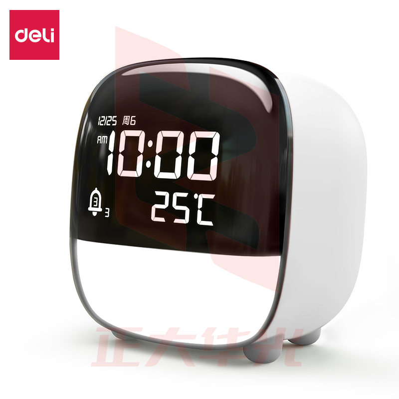 得力8852_萌宠电子钟(1200MAH锂电池)(白绿粉3色，颜色备注)(只)XTGM04091214319564