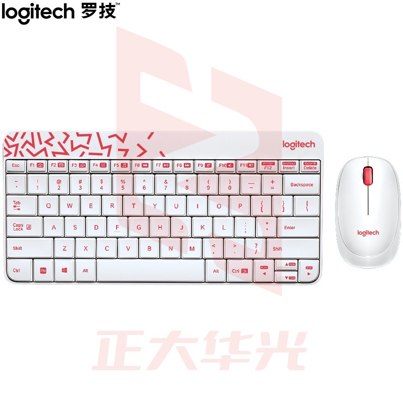 罗技(Logitech)MK240  Nano 键鼠套装 无线键鼠套装 办公键鼠套装 白色 带无线2.4G接收器  (XTGM2023072113183212)