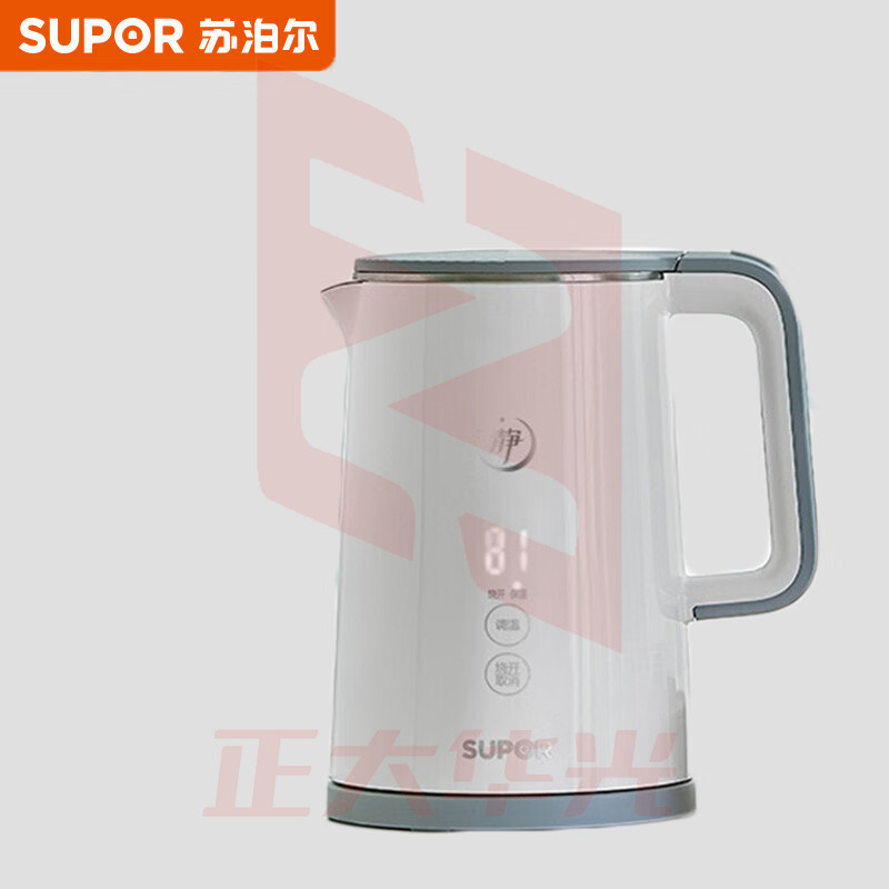 苏泊尔(SUPOR)电水壶 实时显温电热水壶 304不锈钢烧水壶 1500W轻音煮水触控调温XTGM202307021326172