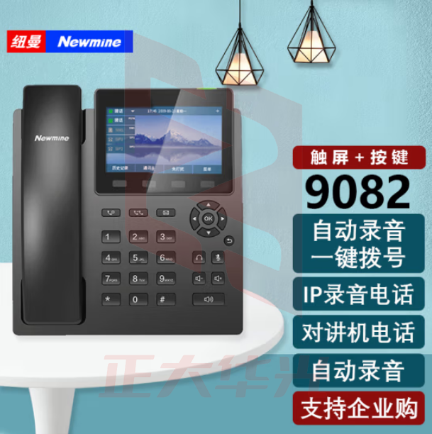 纽曼(Newmine)HL2008TSD-9082(R) 录音版9000小时 IP录音电话机支持电话线通讯录黑名单防骚扰 (XTGM2023081613191514)