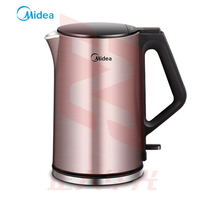 美的（Midea）电热水壶 家用1.5L烧水壶双钢防烫防干烧热水壶304不锈钢开水壶HJ1510a