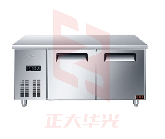 海尔(Haier)330升冷藏卧式工作台冷柜 冷冻保鲜操作台商用冰柜 厨房不锈钢餐饮1.5米操作台冷柜 SP-330C/D2 (XTGM202308231119164)