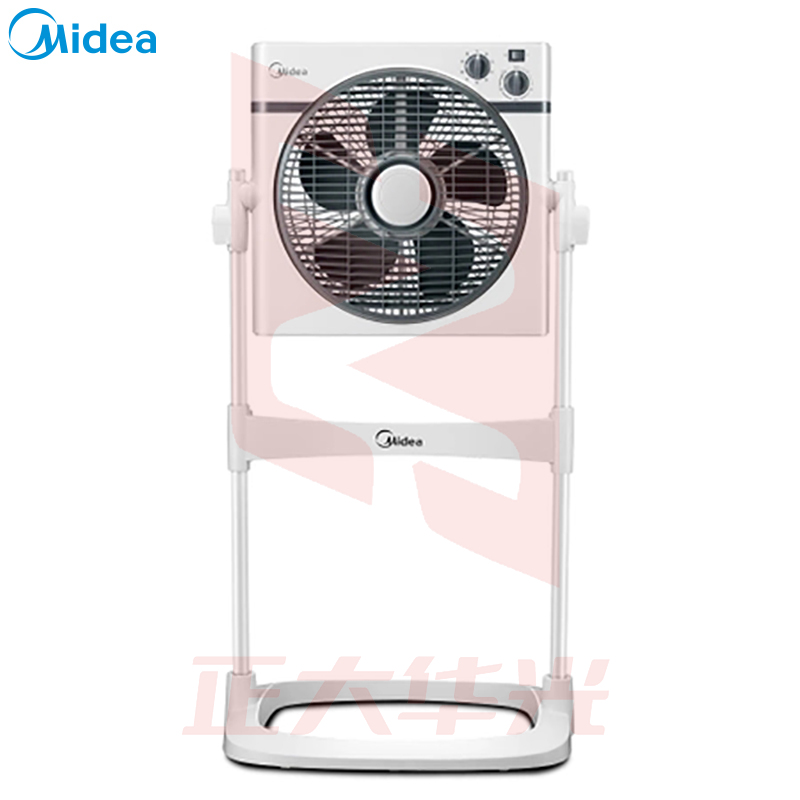 美的（Midea）KYS30-16A电风扇家用落地扇转页扇 可升降鸿运扇定时摇头静音 白色