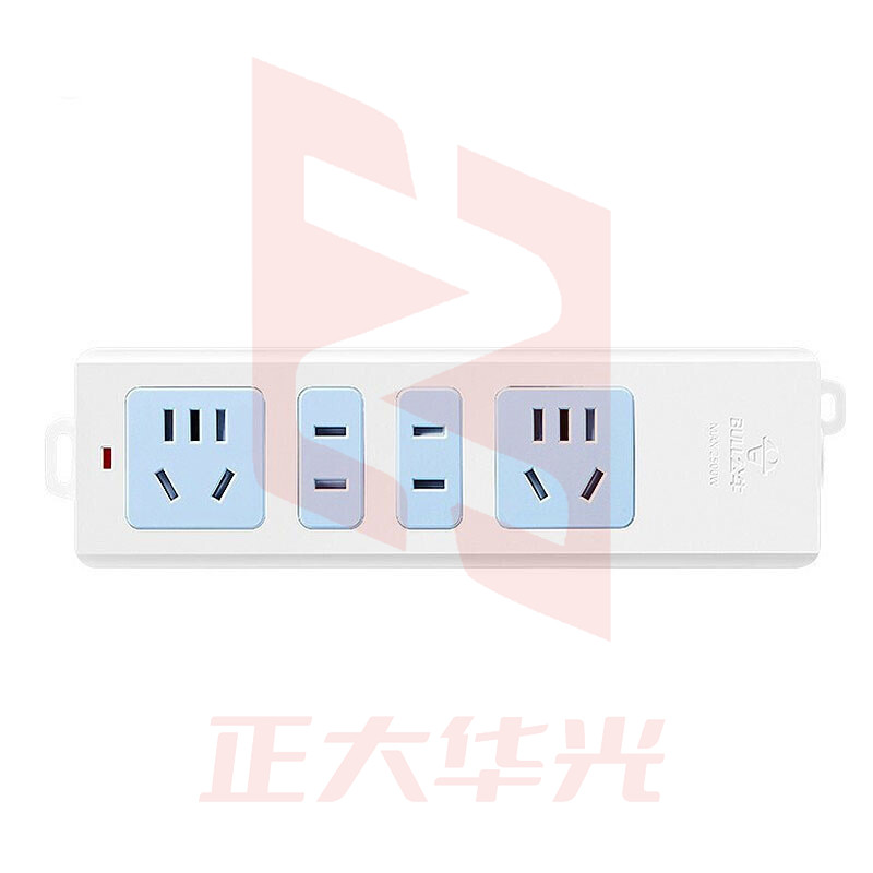 公牛(BULL)袋装延长线插座 4位无开关全长3米 GN-101(B)插座/插线板/插排/排插/接线板/拖线板   XTGM202307191354012