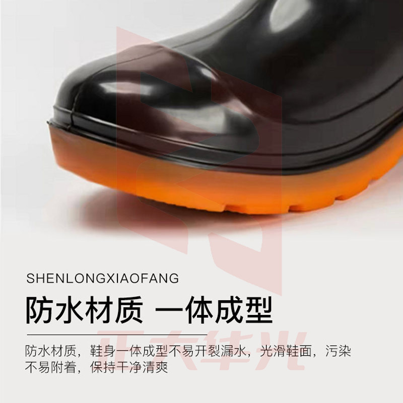 神龙 男士中短筒雨鞋雨靴胶鞋套鞋防水鞋 户外防水防滑耐磨劳保雨靴雨鞋防洪防汛 短筒雨靴 尺码备注 (XTGM2023081410365411)