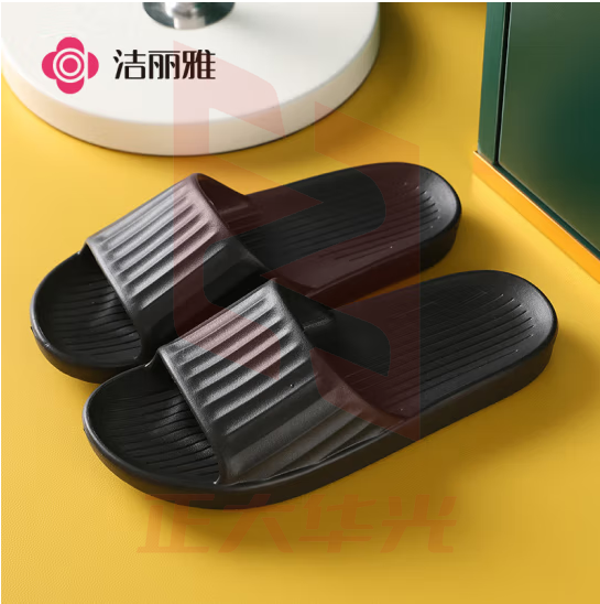 洁丽雅(Grace)旅行便携拖鞋酒店家用待客防滑非一次性拖鞋洗澡凉拖鞋 黑色  尺码备注(XTGM202308141037481)