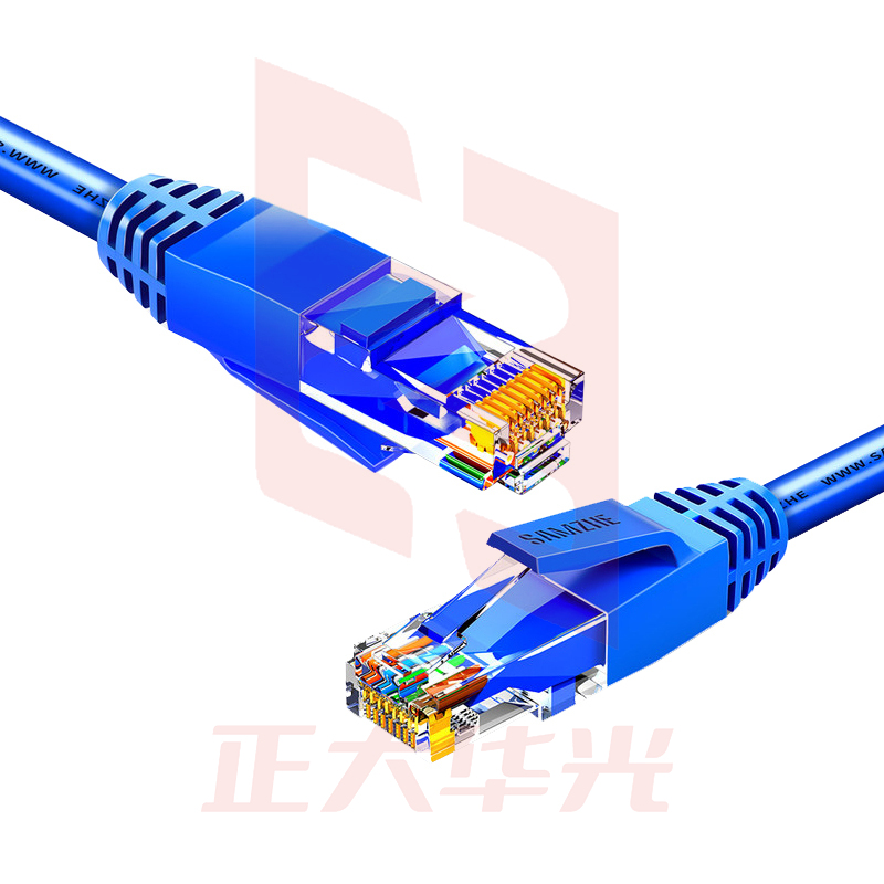 山泽(SAMZHE)TMA-6015CAT6类六类千兆八芯双绞成品网络跳线蓝色1.5米 (XTGM202307230818099)