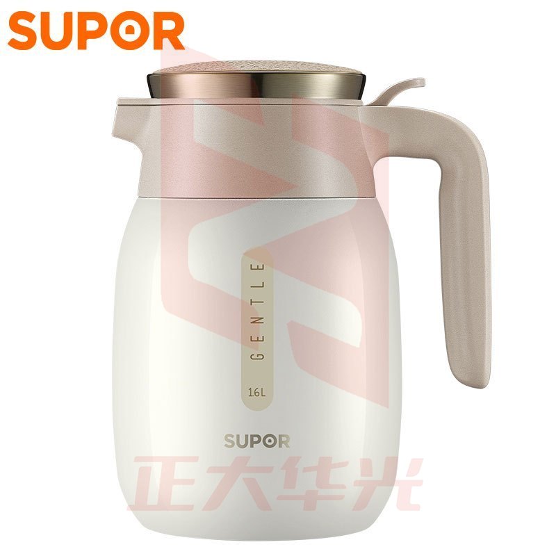 苏泊尔KC16BK1 保温水壶 大容量暖瓶 304不锈钢热水壶 1.6L 晨曦XTGM2023070213032410