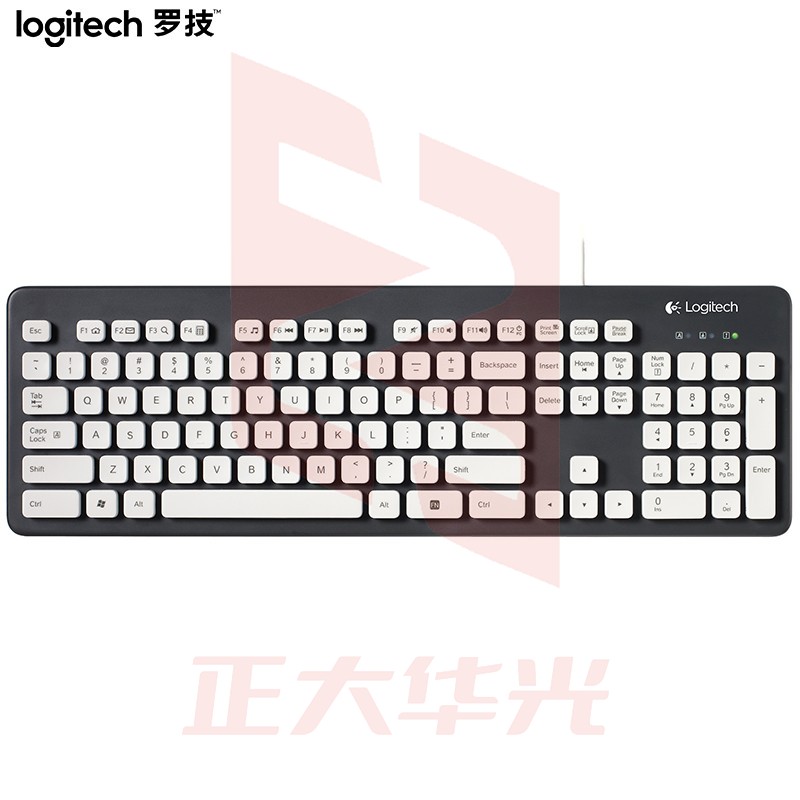 罗技(Logitech)K310  键盘 有线键盘 办公键盘 女性 防水键盘 全尺寸 黑色  (XTGM2023072113183214)