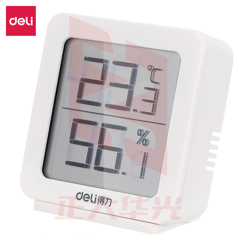 得力8838电子温湿度计(白色)XTGM04071500482619