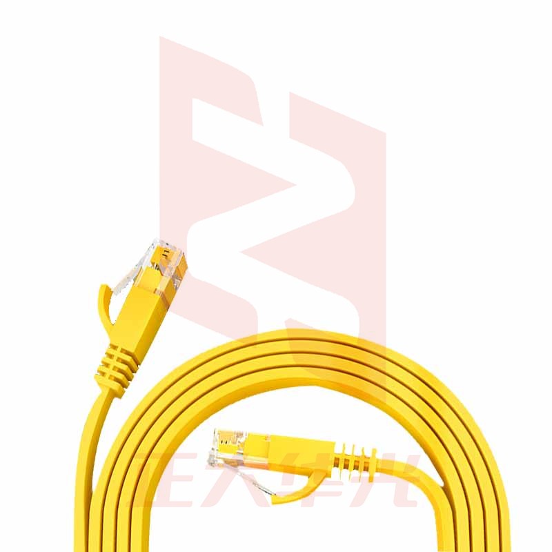 山泽(SAMZHE)SZ-630YL超六类千兆超扁网线黄色(镀金头)30米 (XTGM202307230816142)