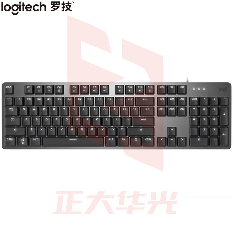 罗技(Logitech)K845 机械键盘 有线键盘 办公键盘 G610全尺寸 单光 黑色 Cherry樱桃青轴   (XTGM202307211318427)