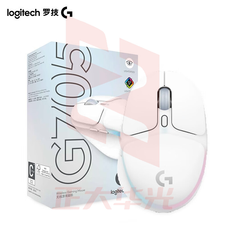 罗技(G) G705极光系列无线蓝牙鼠标双模连接RGB流光灯效轻量化设计G705  (XTGM2023072113170210)