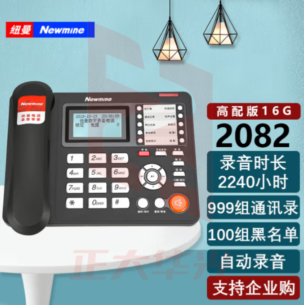 纽曼(Newmine)HL2008TSD-2082(R)高配版2240小时录音 办公自动录音电话机  (XTGM202308161320162)