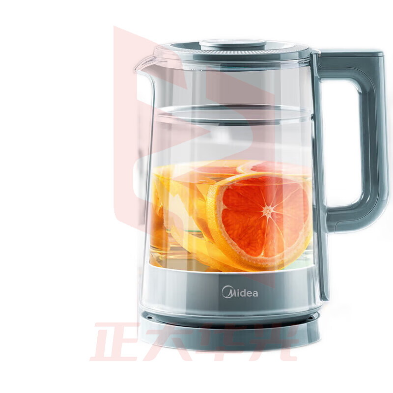 美的电水壶烧水壶家用电热水瓶恒温水壶保温壶大容量烧水精准控温双层高硼硅玻璃 淡墨绿 MK-SH01-I