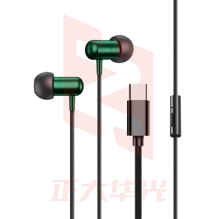 纽曼 (Newmine) XLT05 typec耳机线控音乐手机耳机type-c版入耳式有线耳机 绿色(XTGM202308161322213)