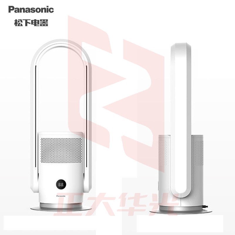 松下（Panasonic）取暖器家用冷暖两用多功能无叶扇 对流暖风扇洁净空气电暖器 DS-PL2023CW