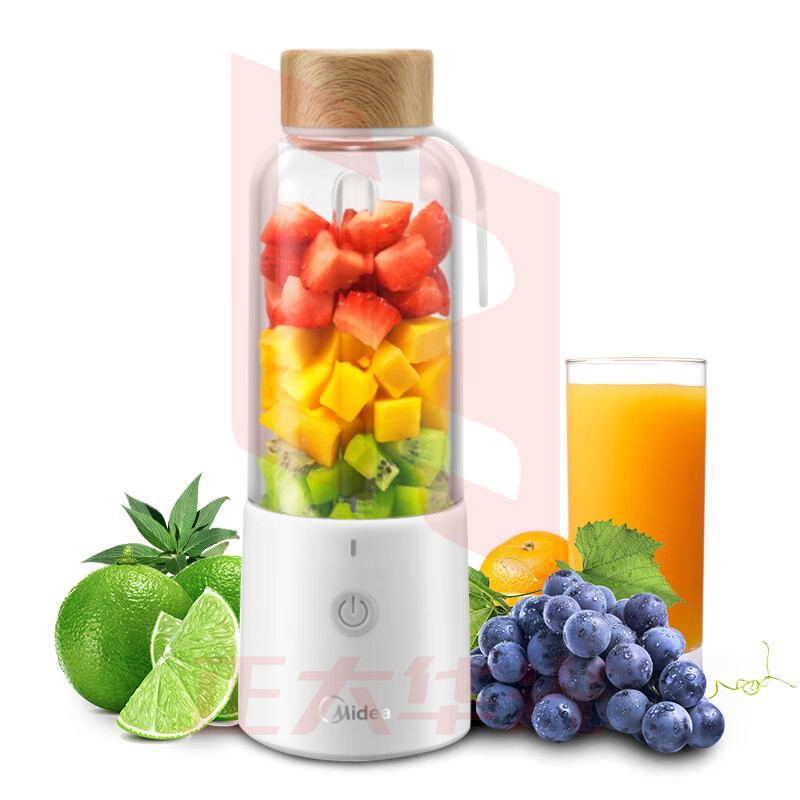 美的榨汁机便携式充电随身家用果汁冰沙辅食小型自动果汁机LZ209 MJ-LZ15Easy209