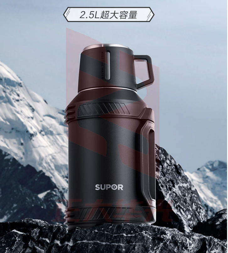 苏泊尔(SUPOR) 星空旅行保温壶 04不锈钢旅行便携车载热水壶 2.5L XTGM2023070213032612