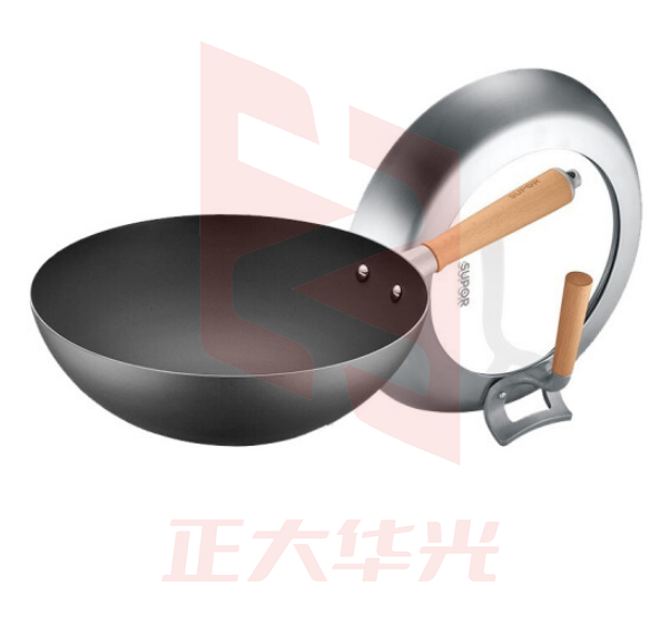 苏泊尔CC30AC1 芯铁Ⅱ真不锈炒锅 可立盖 30cm 	  XTGM2023070213244613