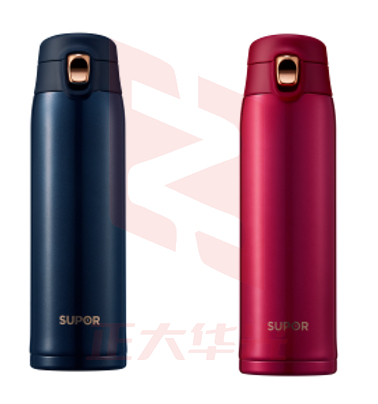 苏泊尔KC48CQ20 AIR轻量保温杯 一键开合 304不锈钢 480ml 颜色随机 XTGM202307021303162