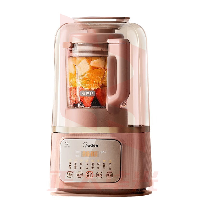 美的（Midea）低音破壁机安睡升级43dB降噪静柔音破壁豆浆机辅食料理榨汁机 MJ-PB80S2