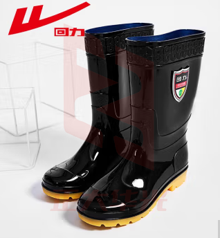 回力男士中高筒雨鞋防水鞋厨房鞋雨靴胶鞋 868 高筒黑色  尺码备注(XTGM202308141036458)