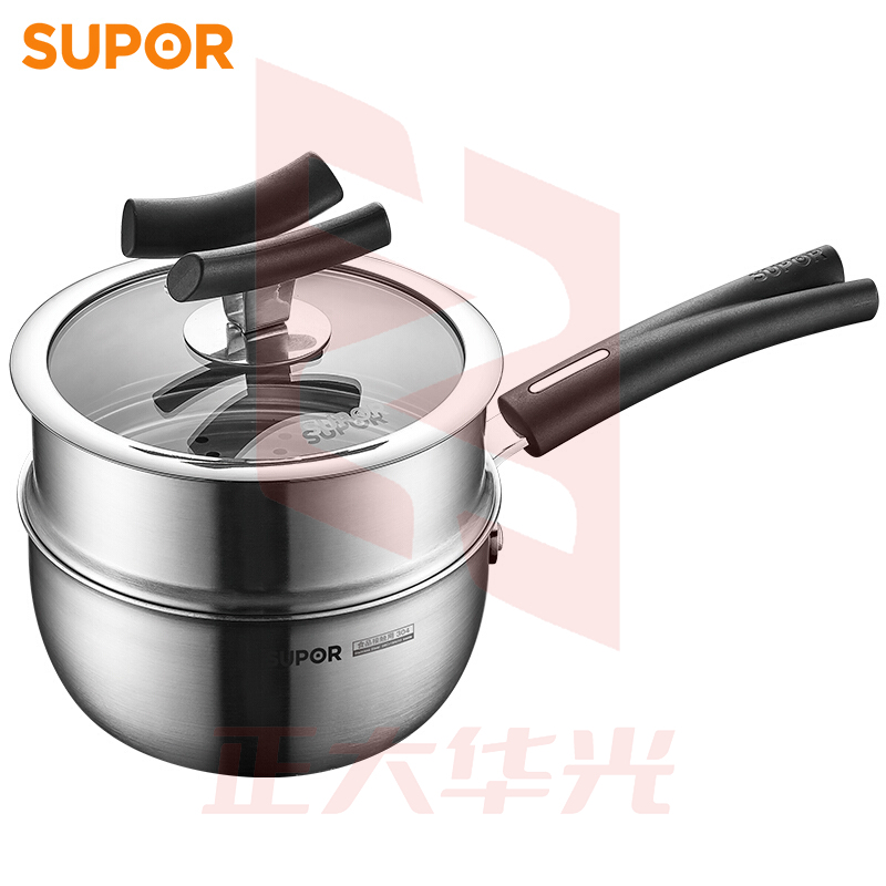 苏泊尔CT16JA1 X晶盾不锈钢汤蒸多用锅 16cm     XTGM202307021302493