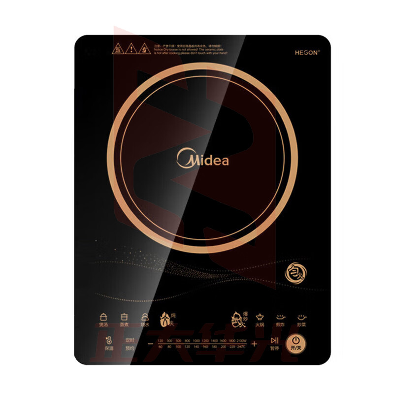 美的（Midea） C21-RT2170智能电磁炉超薄触摸爆炒大火力火锅匀火大线圈多功能2100W